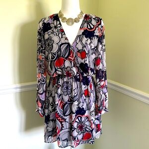 EXPRESS Blue Print Dress